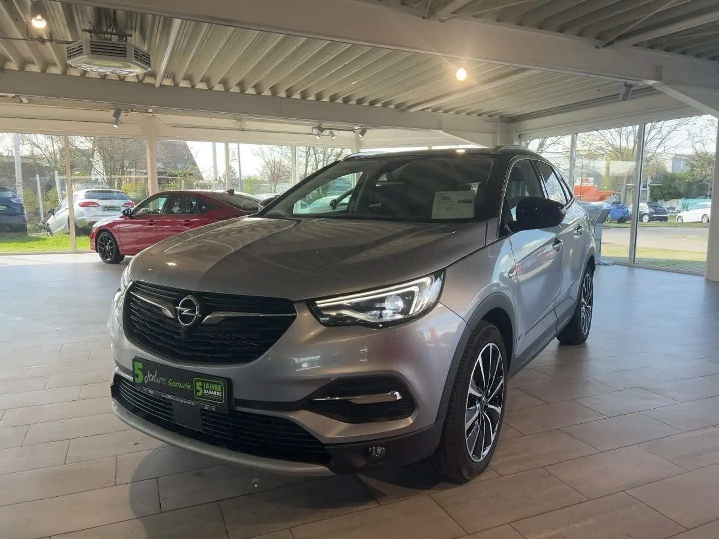 Opel Grandland 1.6 Turbo Ultimate 360°KAM*LEDER*AHK* Gris - 1