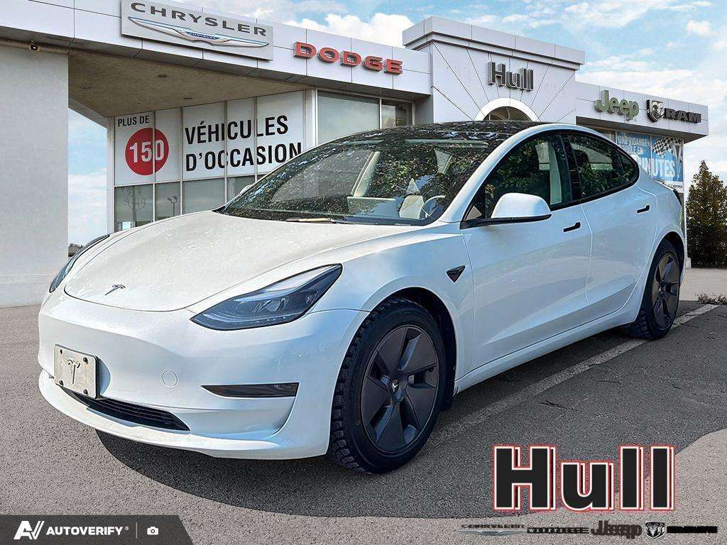 White 2023 Tesla Model 3 Sedan Rear-Wheel Drive Automatic