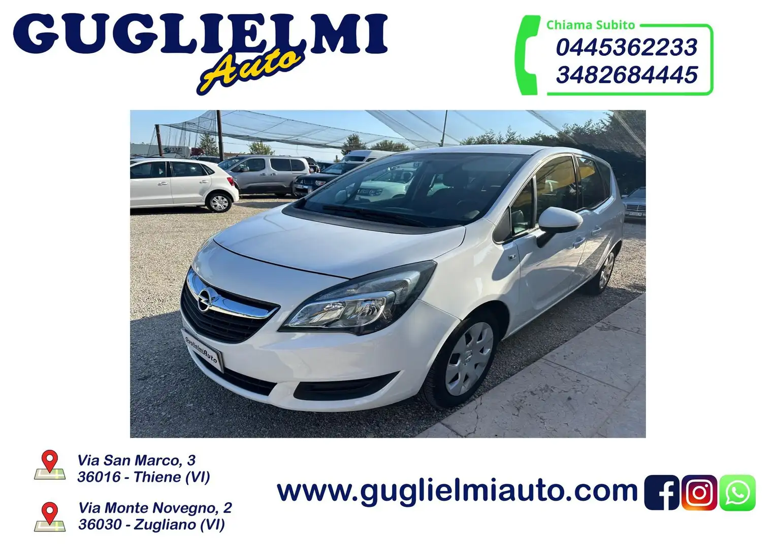 Opel Meriva Meriva 1.4 Turbo 120CV GPL Tech Gpl rinnovato Blanc - 1