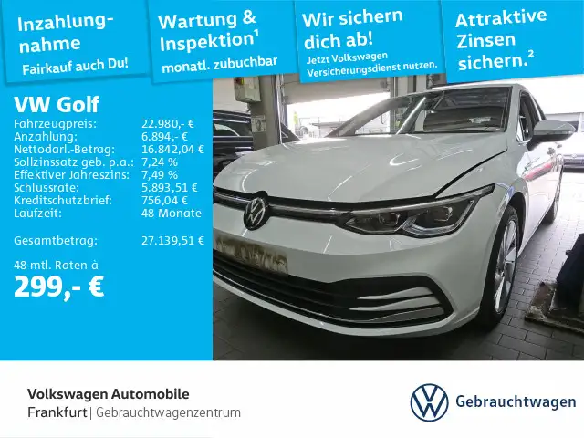 Volkswagen Golf VIII 1.5 eTSI DSG Style Navi LED Plus ACC D