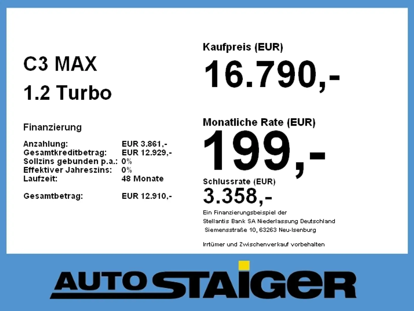 Citroen C3 MAX 1.2 Turbo LED+Navi+Kam.+KlimaA+PDC+HUD Rojo - 2
