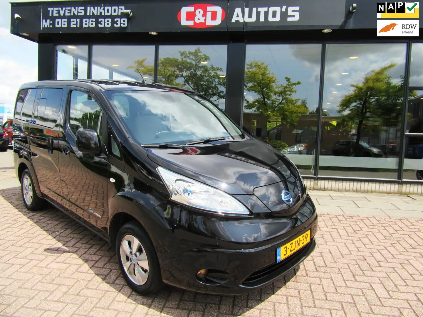 Nissan E-NV200 Evalia Connect Ed 2014 AUT NAV AC ORIG NL Black - 1