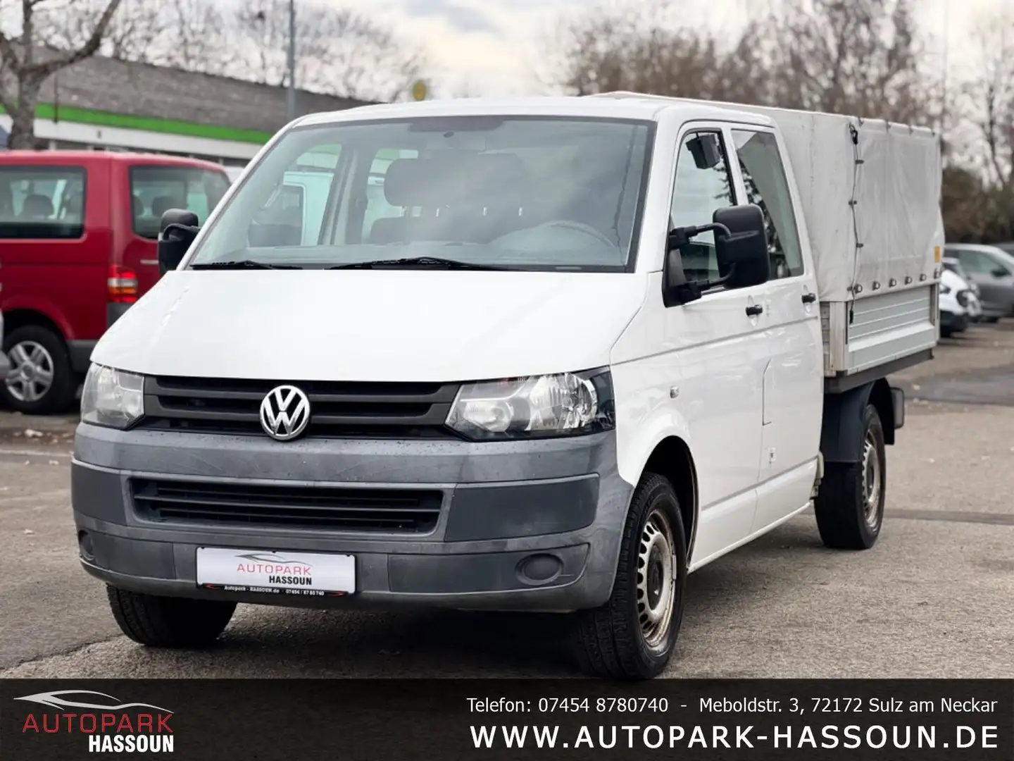 Volkswagen T5 Transporter T5 Pritsche Doppelkabine TÜV 09/27 AHK Klima 1.Han Blanc - 1