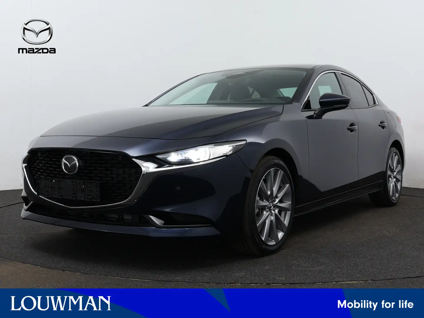 Mazda 3 2.0 e-SkyActiv-G M Hybrid 150 Exclusive-line Bleu - 1