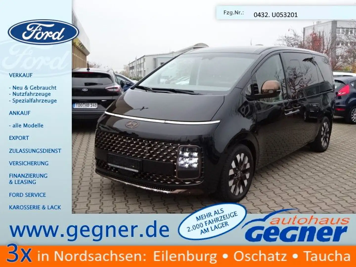 Hyundai STARIA 177PS Autm. Signature 4WD Navi Leder ACC Schwarz - 1