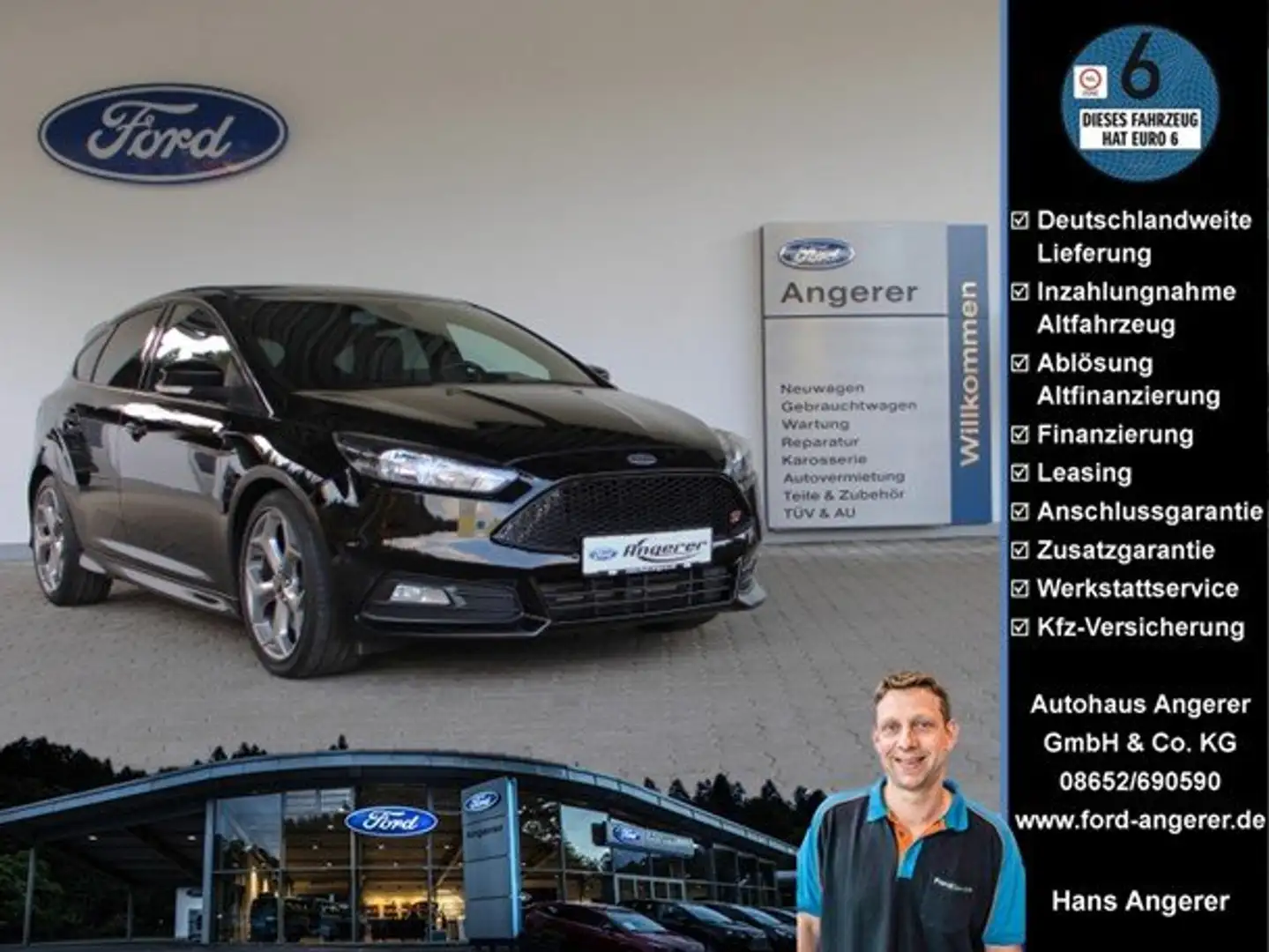 Ford Focus ST Lim. Leder-Sport-Paket Wolf Racing*Recaro*Top Noir - 1