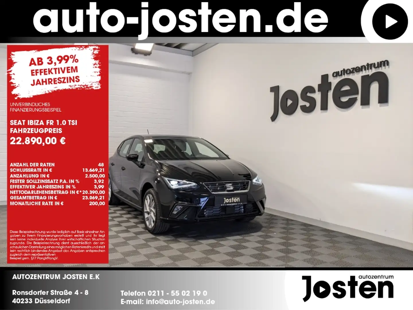 SEAT Ibiza FR 1.0TSI INFOTAIN Voll-LED SHZ BeatsAudio Чорний - 1