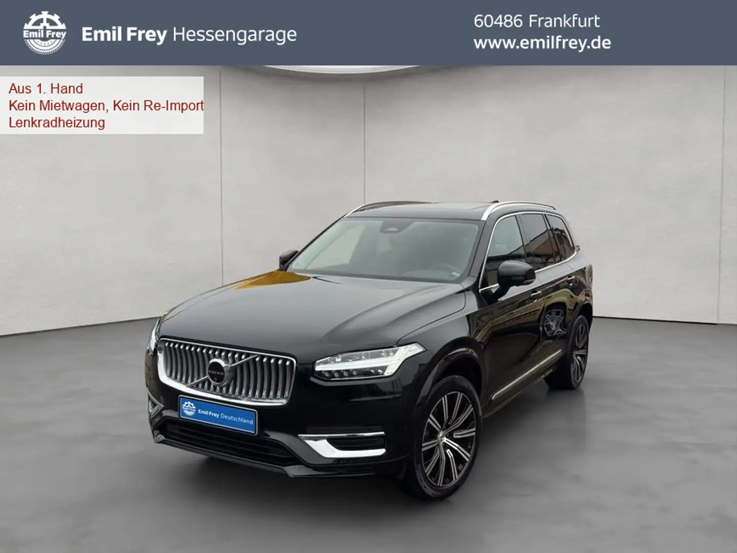 Volvo XC90 XC90 B5 AWD Plus-Bright 7S Glasd Standh 360° AHK Schwarz - 1