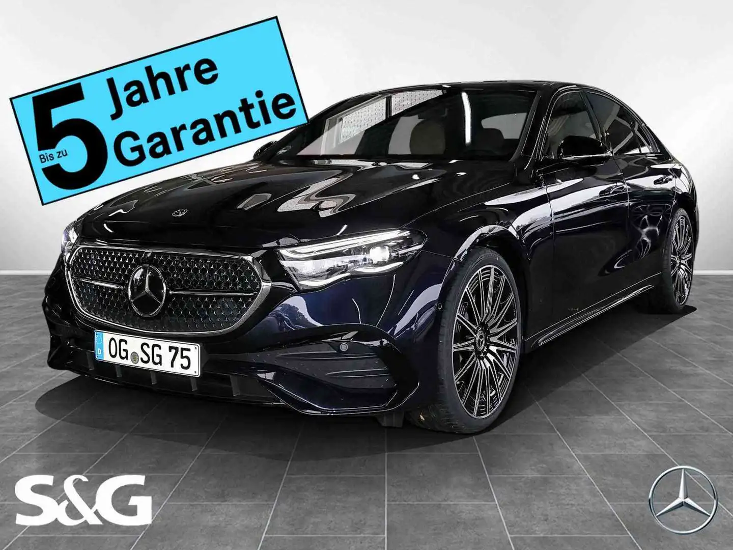 Mercedes-Benz E 220 d 4M AMG Leder Braun+LED+360°+AHK+Distro Blau - 1