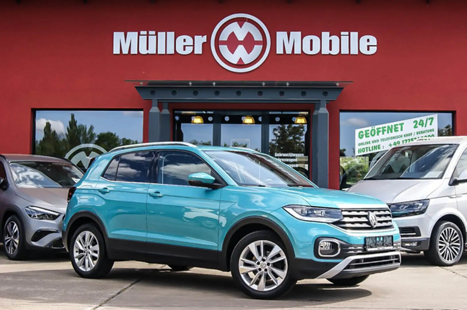 Volkswagen T-Cross HIGHLINE 1.0 TSI NAVI LED VIRTUAL 1.HAND Grün - 1