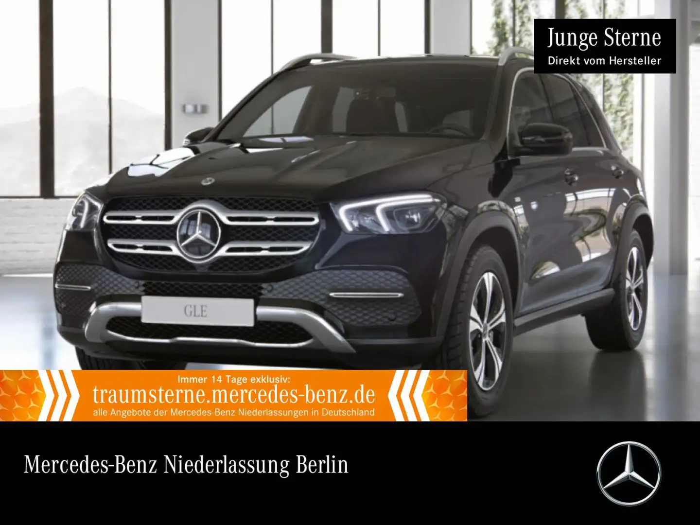 Mercedes-Benz GLE 350 de 4M AHK+MULTIBEAM+FAHRASS+KAMERA+19"+9G Schwarz - 1