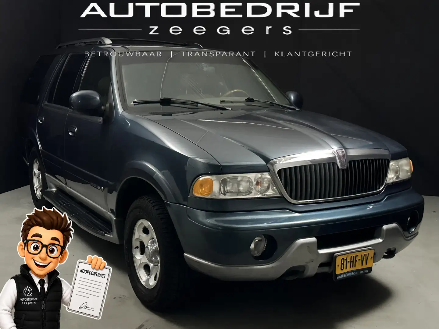 Lincoln Navigator 5.4 8 cilinder*7 Persoons*trekhaak* *Full Options* Blau - 1