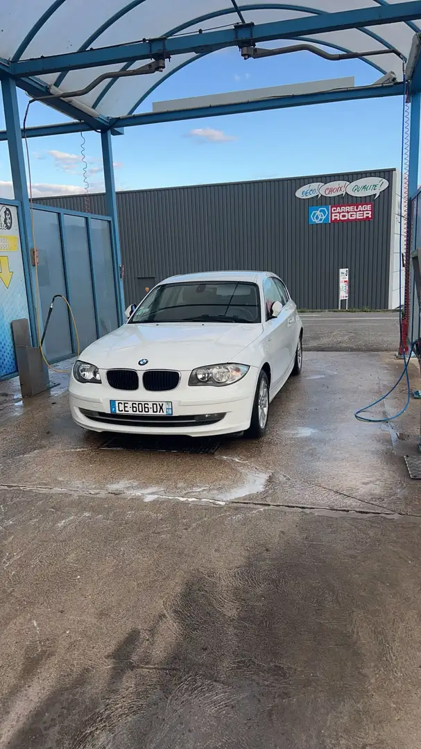 BMW 118 118d 143 ch Luxe Blanc - 1