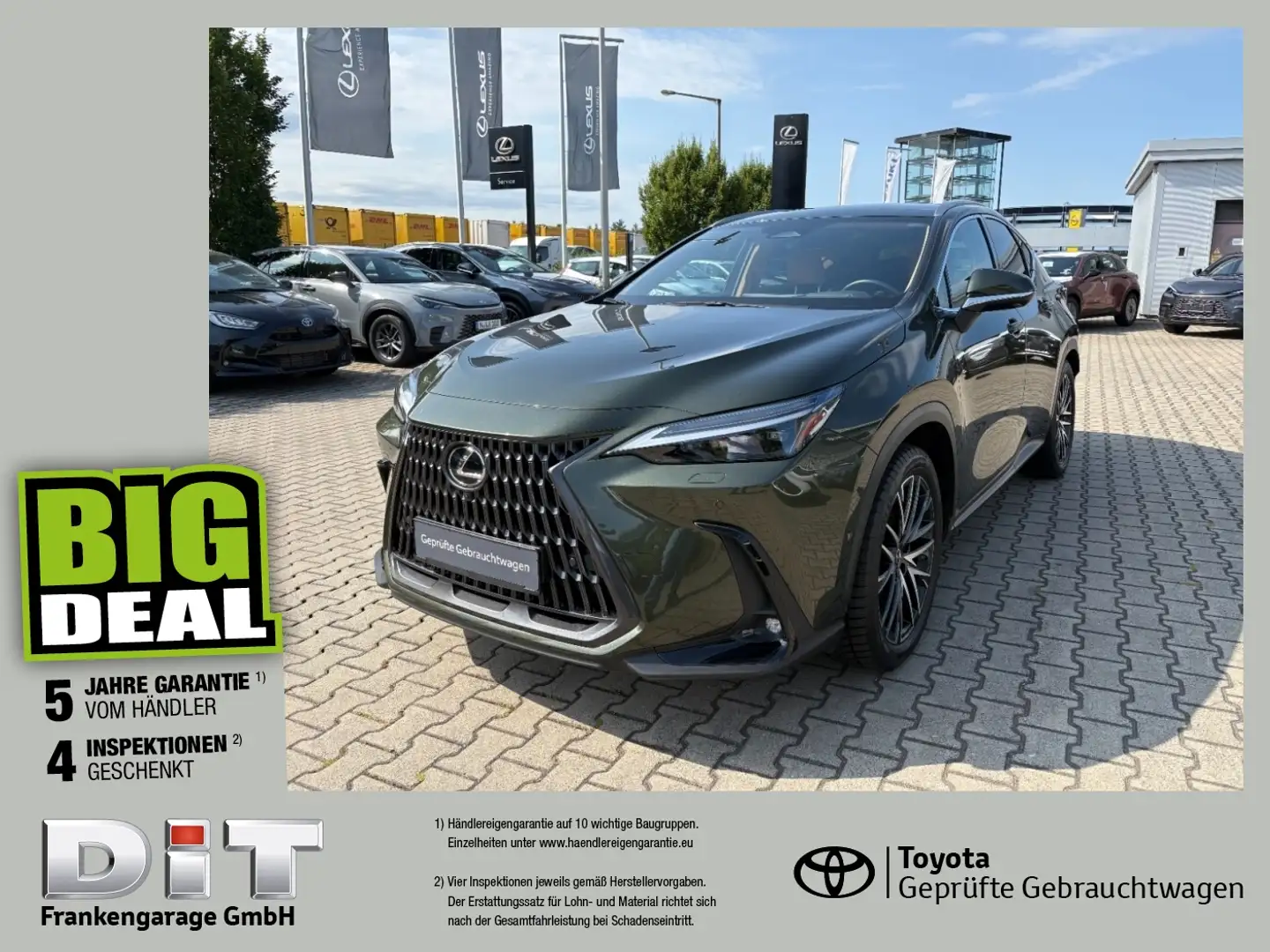 Lexus NX 350h E-Four Luxury Line HUD, Kamera, LED, Navi Зелений - 1