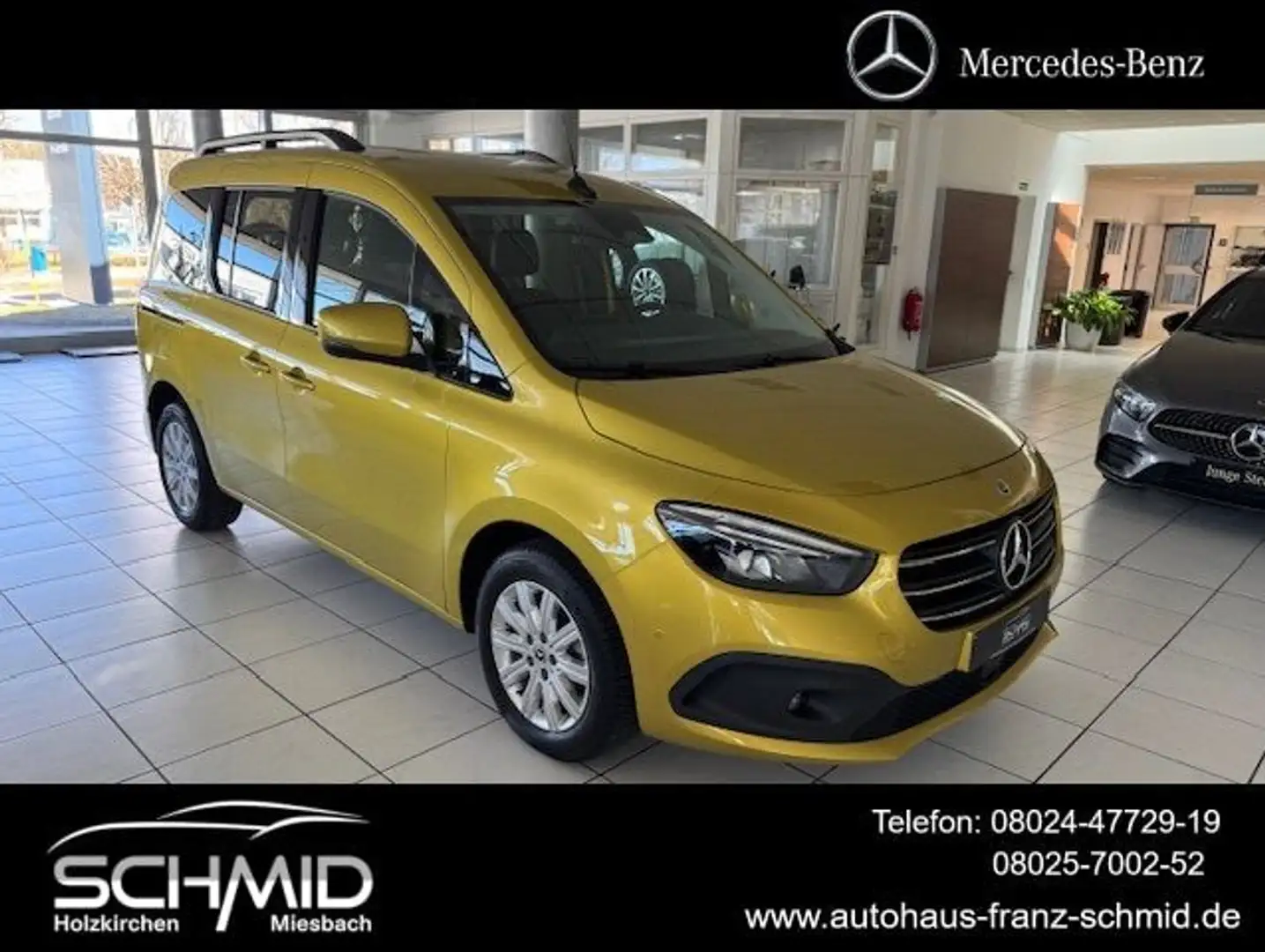 Mercedes-Benz T-Class T 180 d PROGRESSIVE RFK LED Klimaauto MBUX Navi Gelb - 1