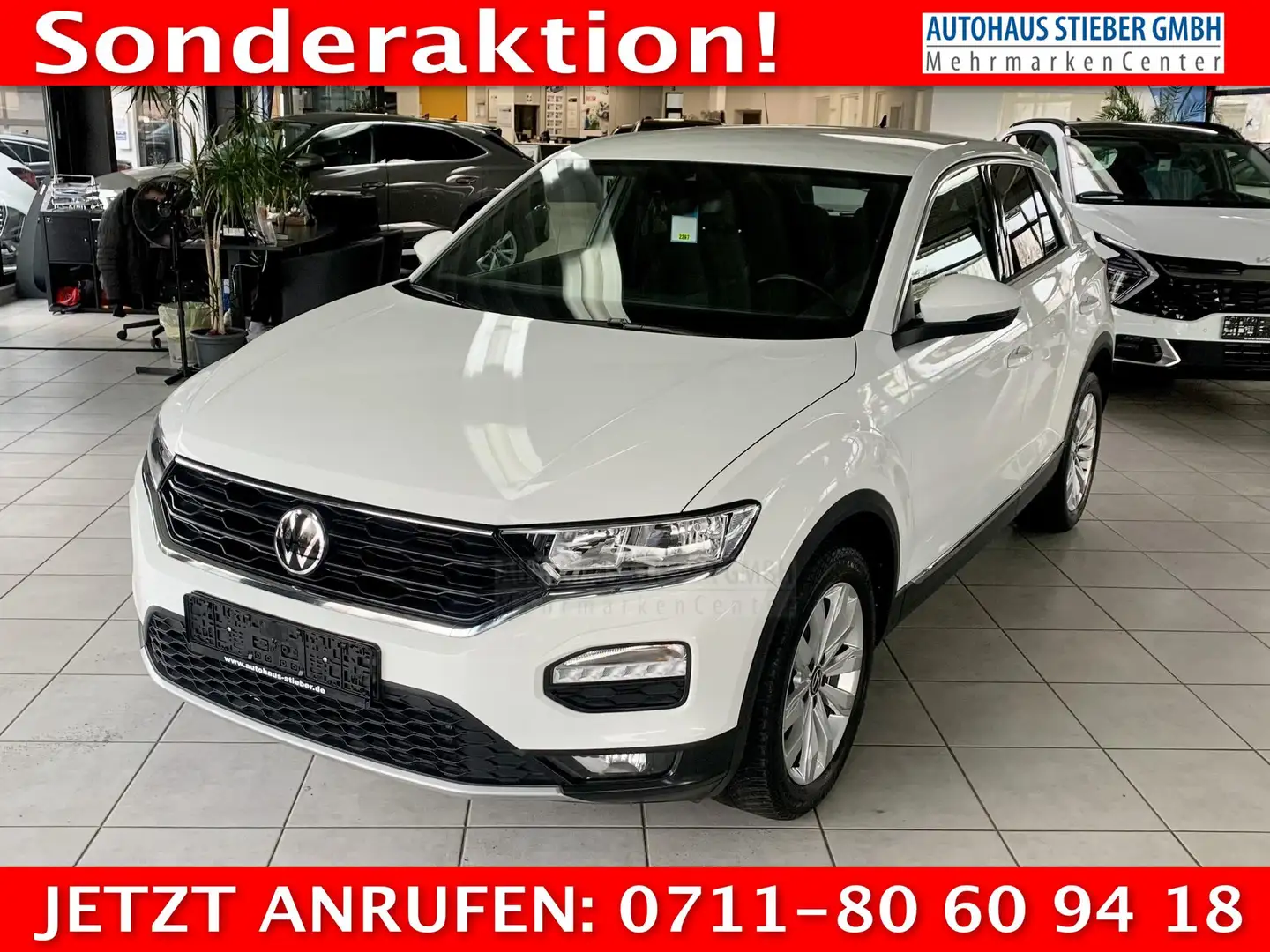 Volkswagen T-Roc Sport AT+Klima+SpS+ISOFIX 1.5 TSI Sport Blanc - 1