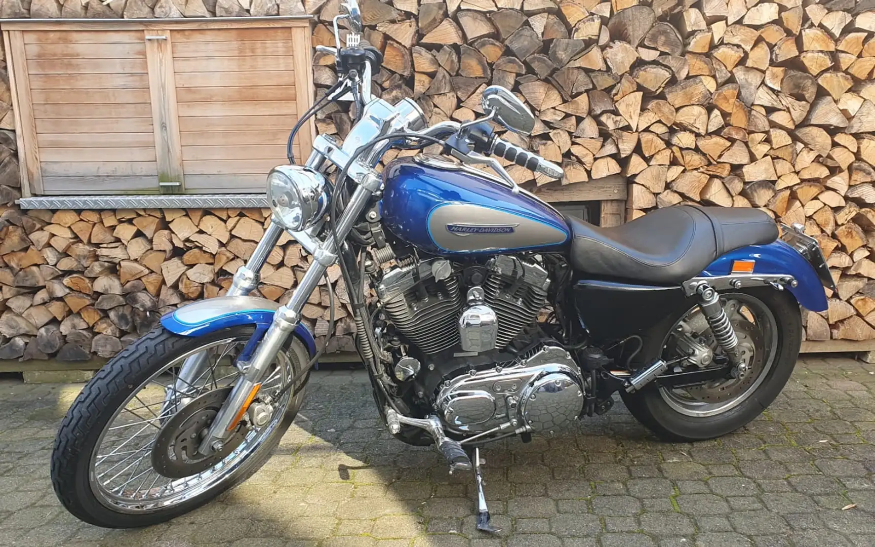 Harley-Davidson Sportster XL1200Custom Blau - 2