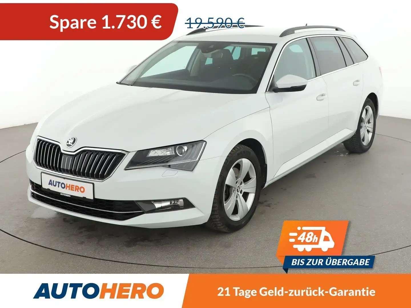 Skoda Superb 2.0 TDI Ambition Aut.*NAVI*PDC* Weiß - 1