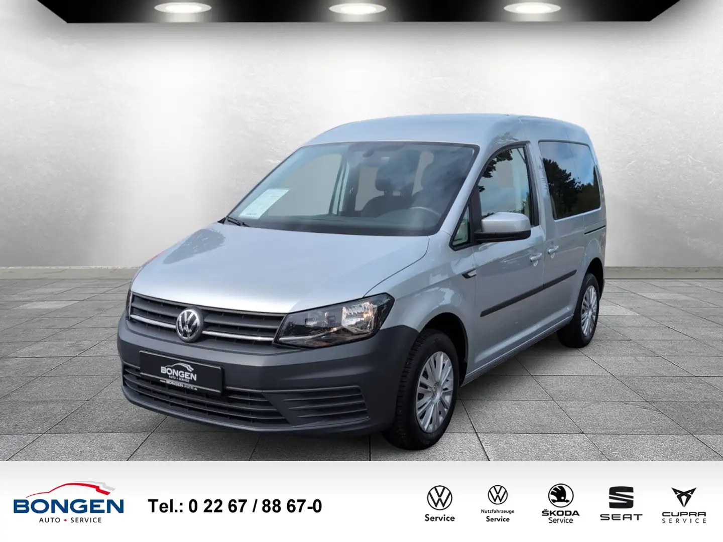 Volkswagen Caddy 1.0 Trendline Einparkhilfe hinten Klimaanlage Silber - 1