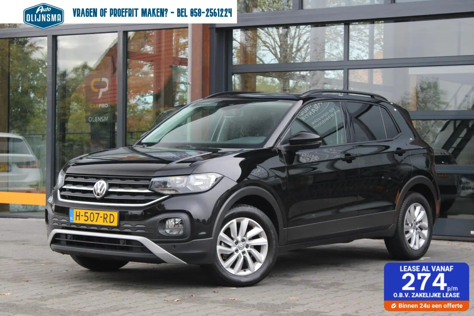 Volkswagen T-Cross 1.0 TSI Life|automaat|trekhaak|PDC| Noir - 1