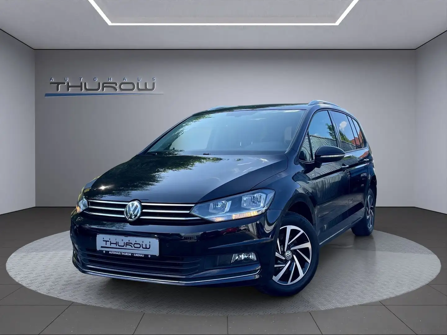 Volkswagen Touran 1.6 TDI Join AHK SH Navi 7 Sitzer ACC APS Zwart - 1