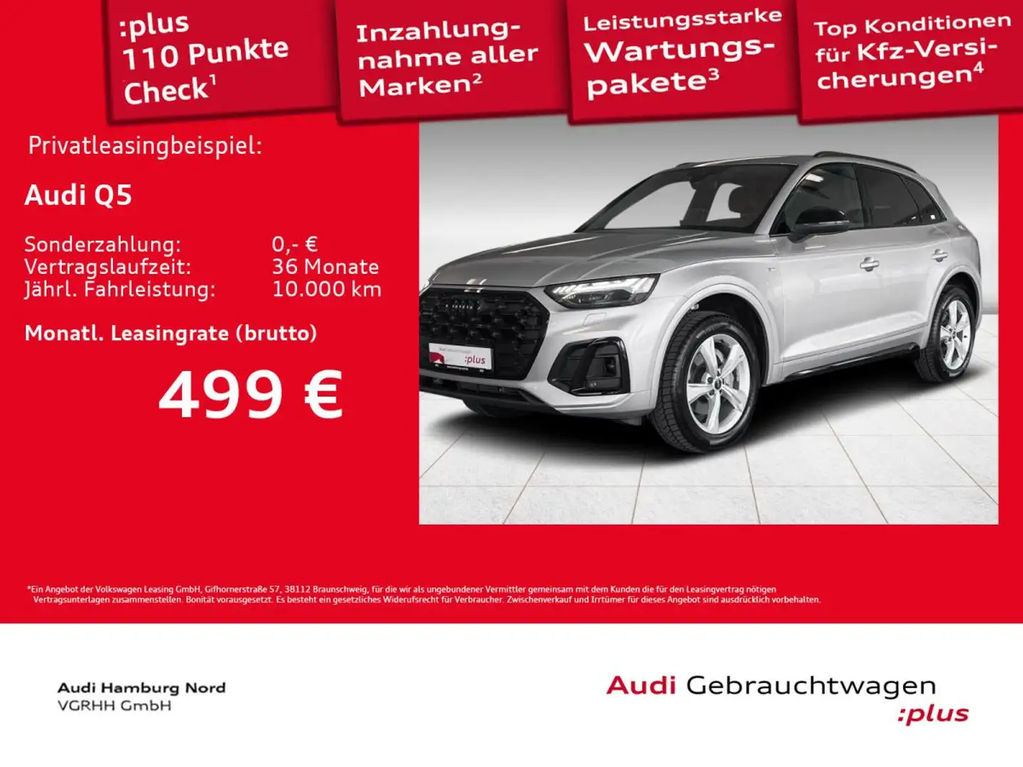 Audi Q5 40 TFSI 2x S line quattro Standhzg AHK Matrix Silber - 1