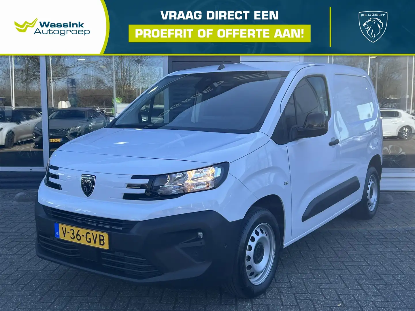 Peugeot Partner 1.5 BlueHDi 100pk L1 | Trekhaak | Navigatie | Came Weiß - 1