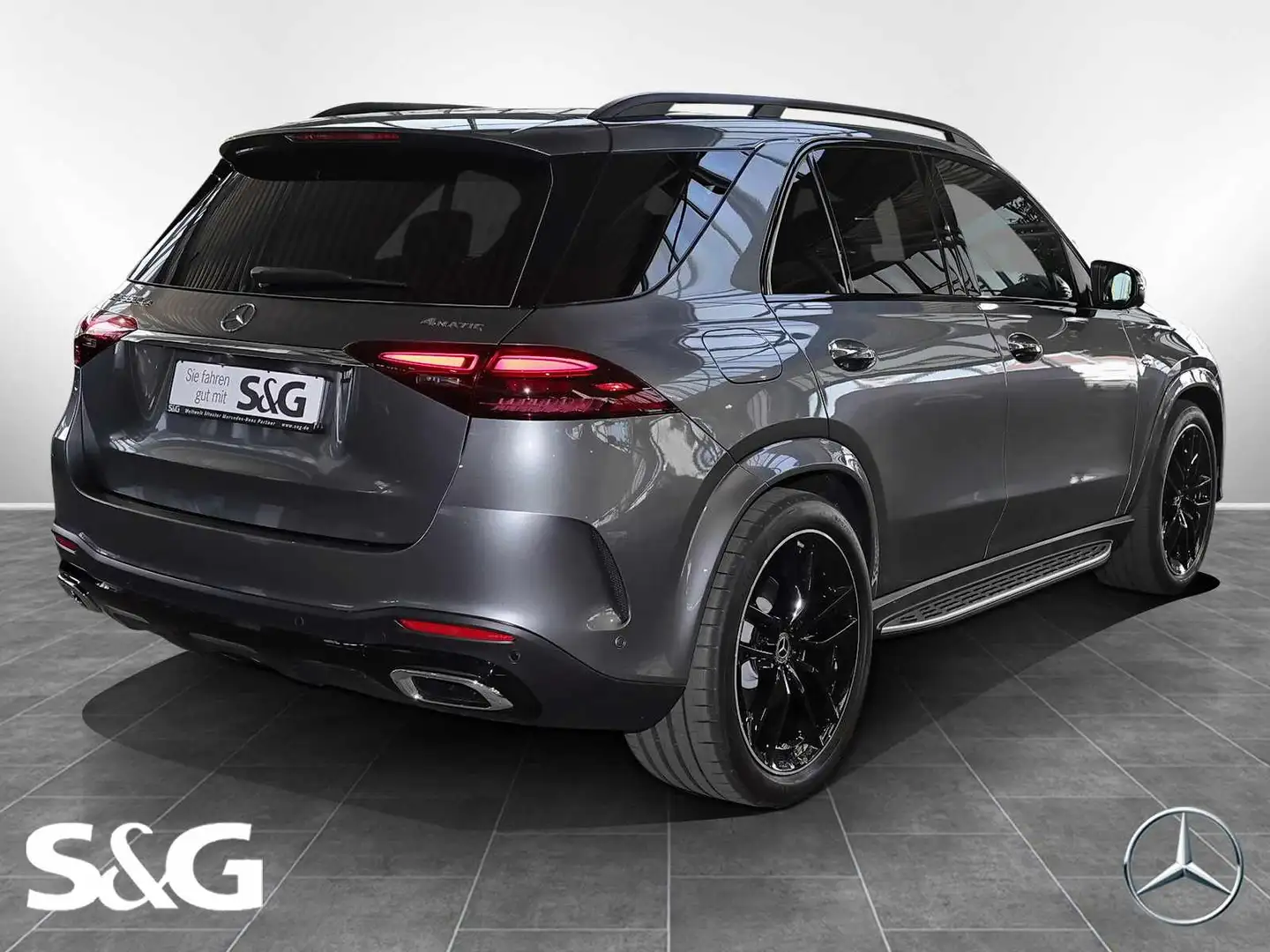 Mercedes-Benz GLE 350 de 4M AMG MBUX+360°+M-LED+AHK+Fahrassis Gris - 2