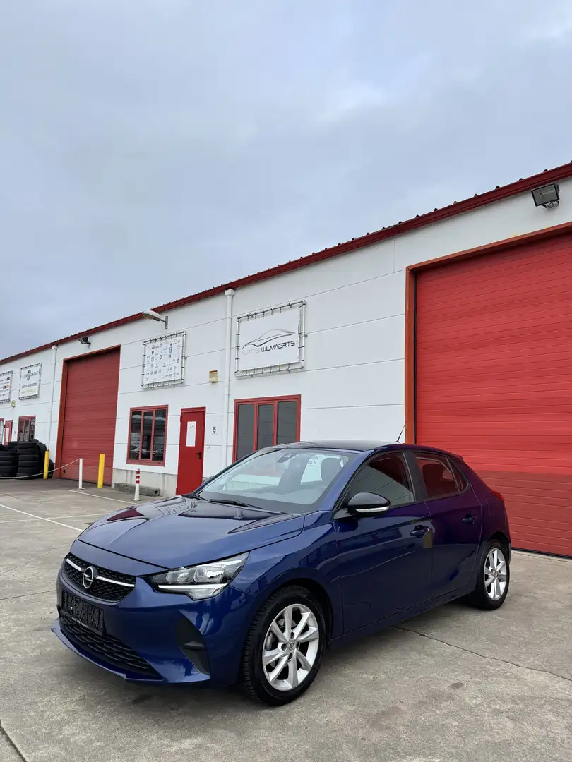 Opel Corsa elegance 2020 40000km 1.2i nav/applcrply/dab/pdc Bleu - 2