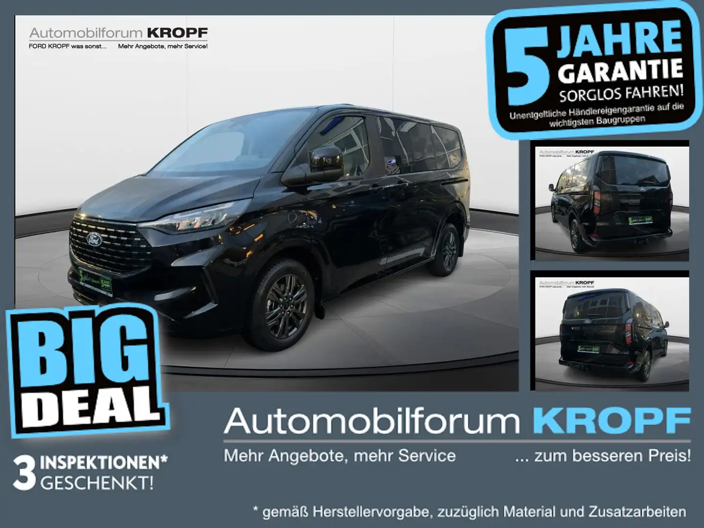 Ford Tourneo Custom 320L1 Allrad Titanium 4J.Garantie Schwarz - 1