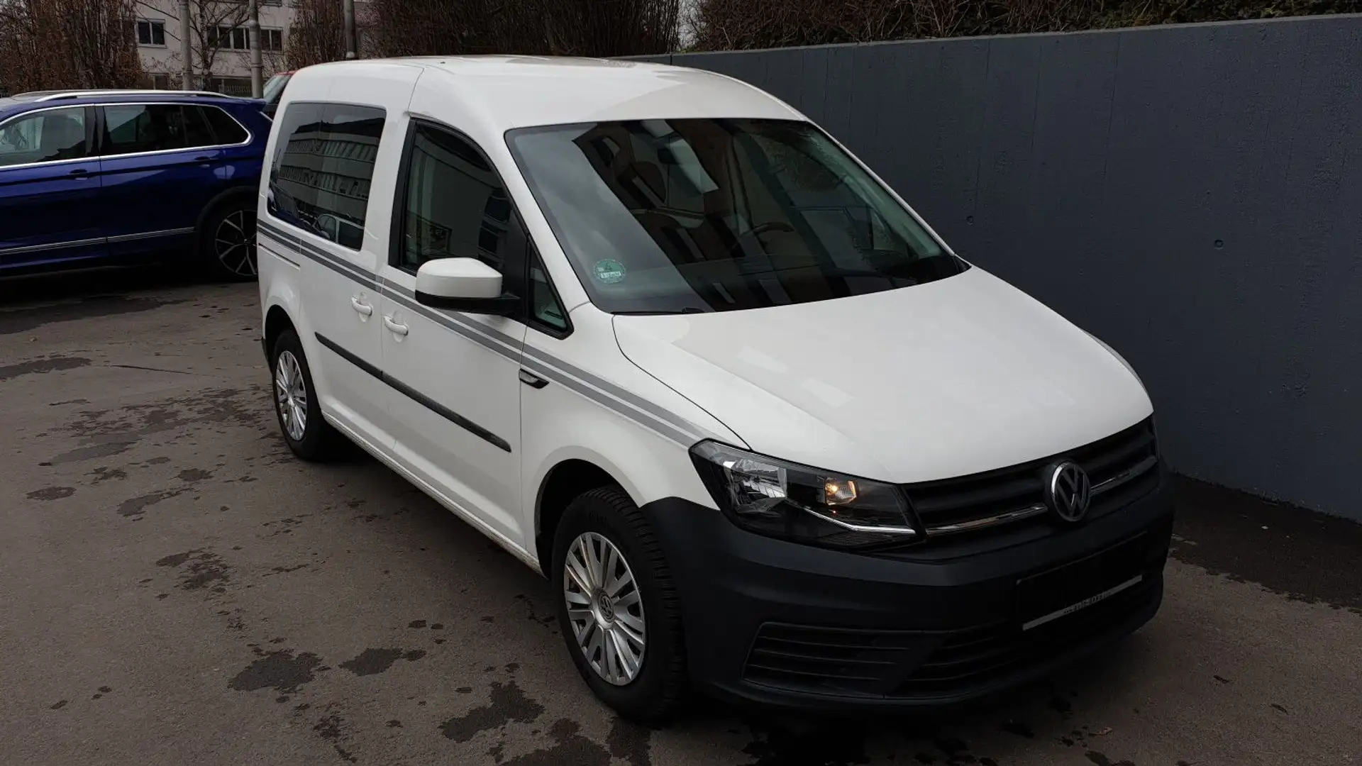 Volkswagen Caddy 2,0TDI DSG 5-Sitzer 2 x Schiebetür/ACC/Kam Weiß - 2