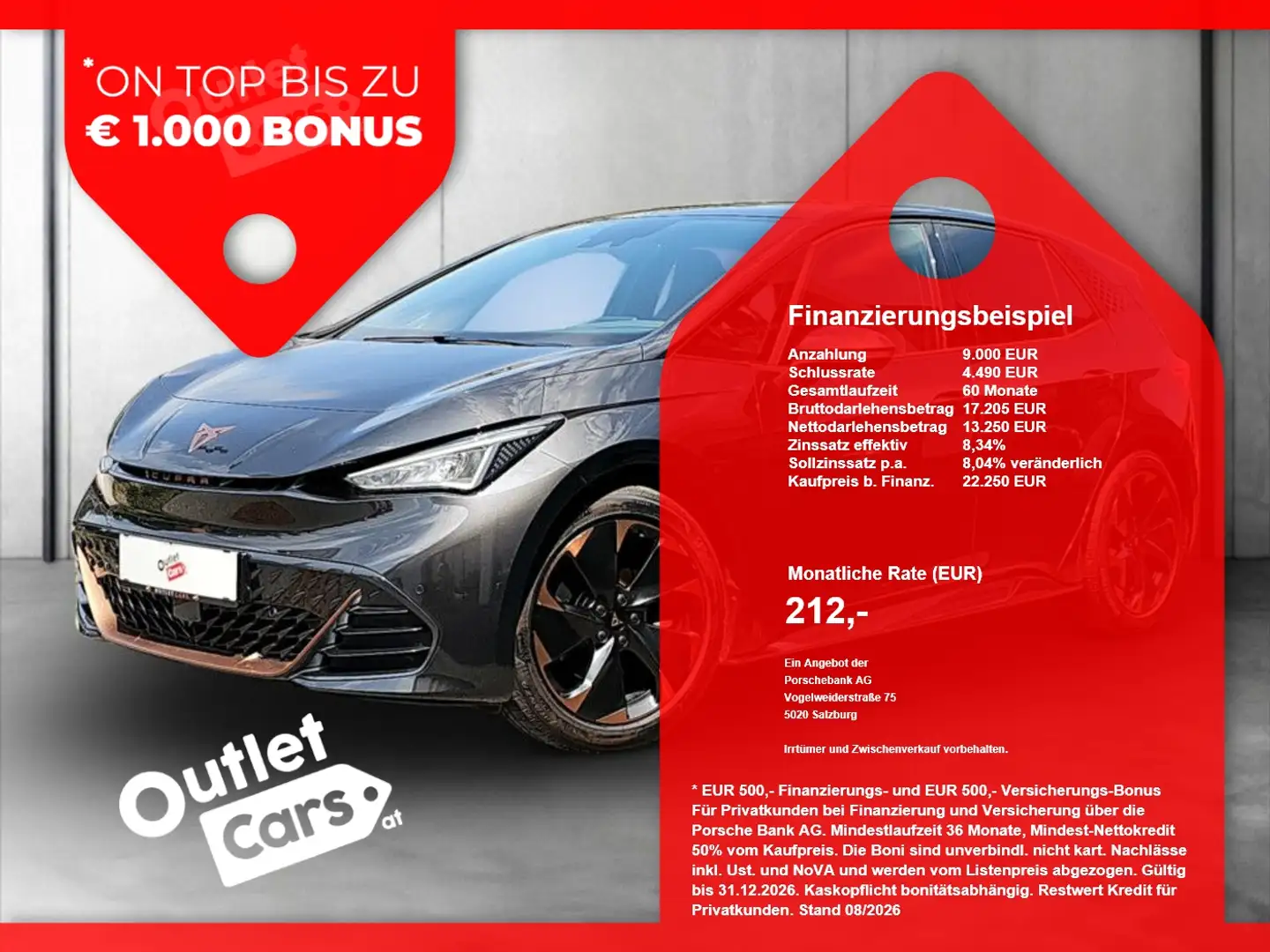 CUPRA Born Alpha 58 150kW ASSIST+LED+NAVI+RADAR+RFK+LM Grau - 1