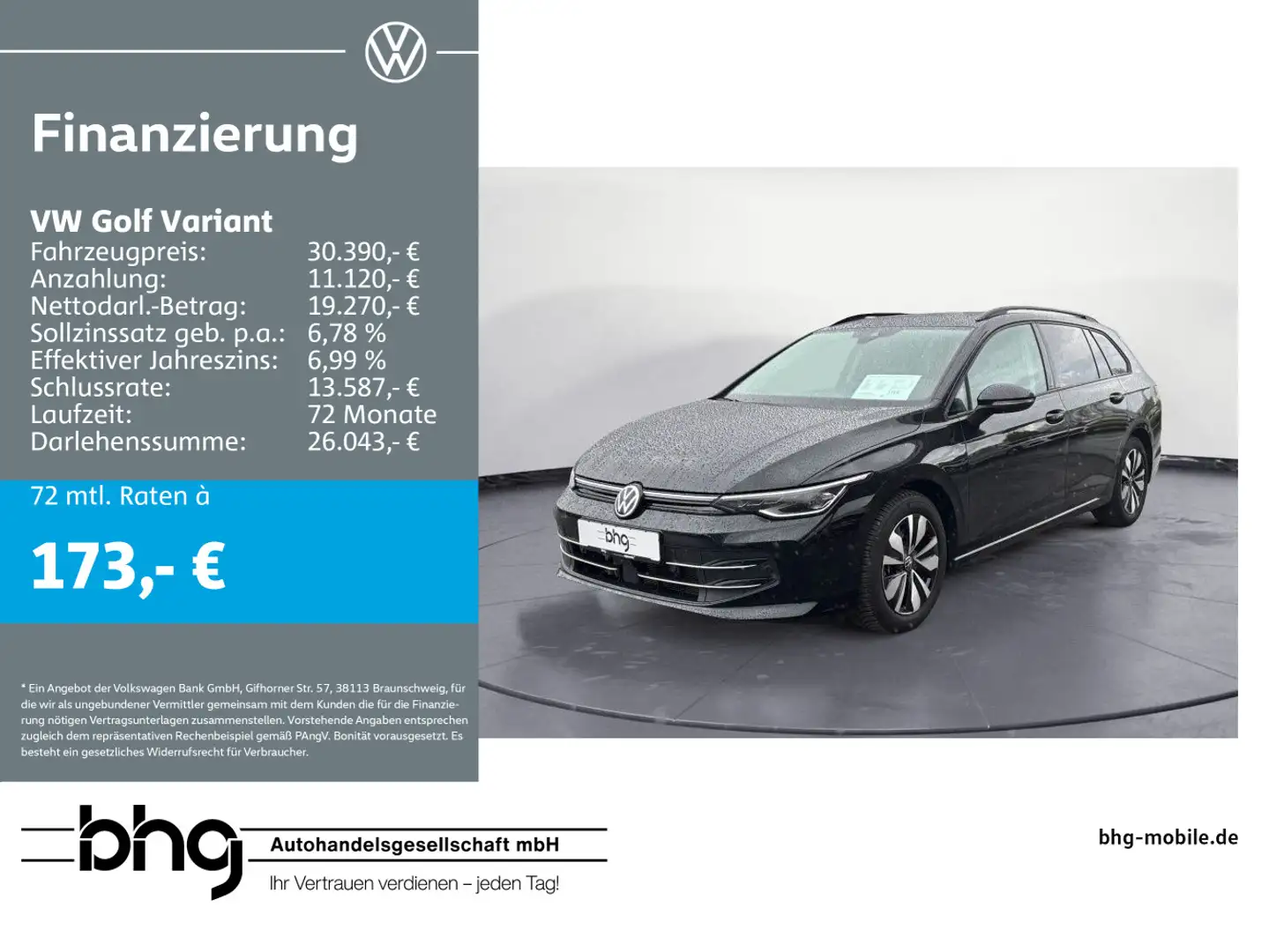 Volkswagen Golf Variant 2.0 TDI Goal DSG AHK ACC IQ.LIGHT Schwarz - 1