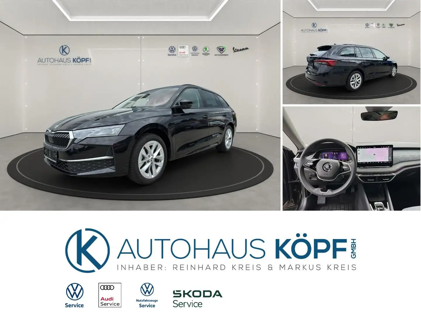 Skoda Octavia Combi 1.5 TSI mHEV Selection_Pan_AHK_Teilleder Schwarz - 2