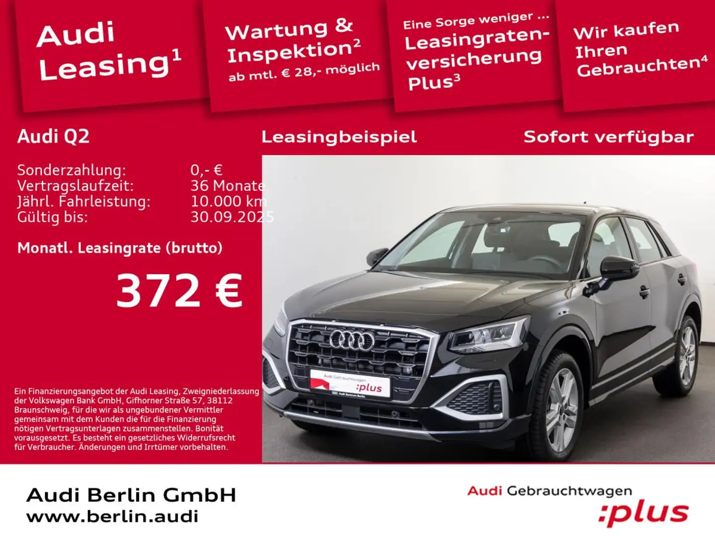 Audi Q2 advanced 35 TFSI S tr. LED RFK NAVI VIRTUAL Schwarz - 1