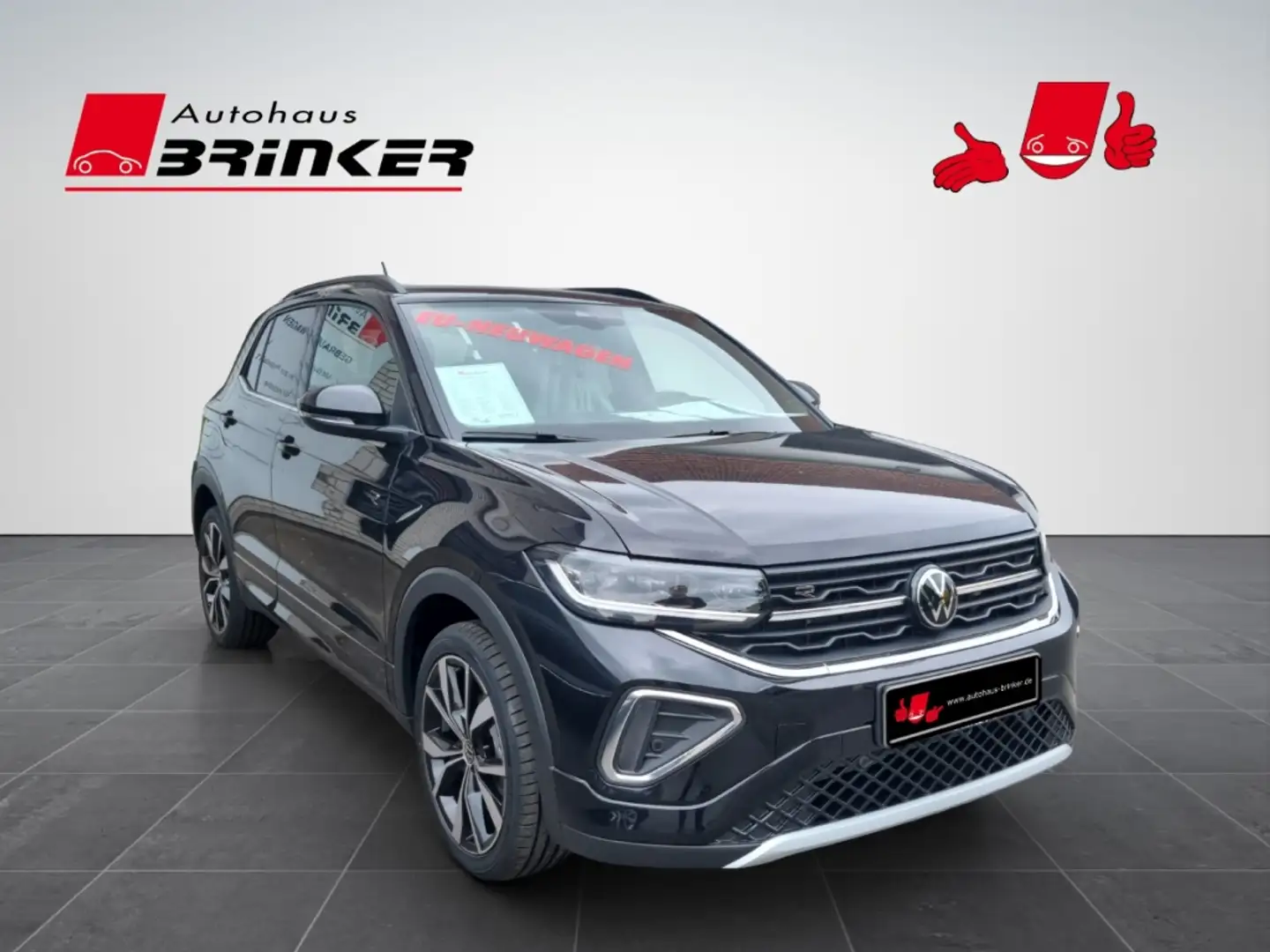 Volkswagen T-Cross 1.0 TSI  DSG 85 kW R-Line EU6e  - EU-Import Schwarz - 1