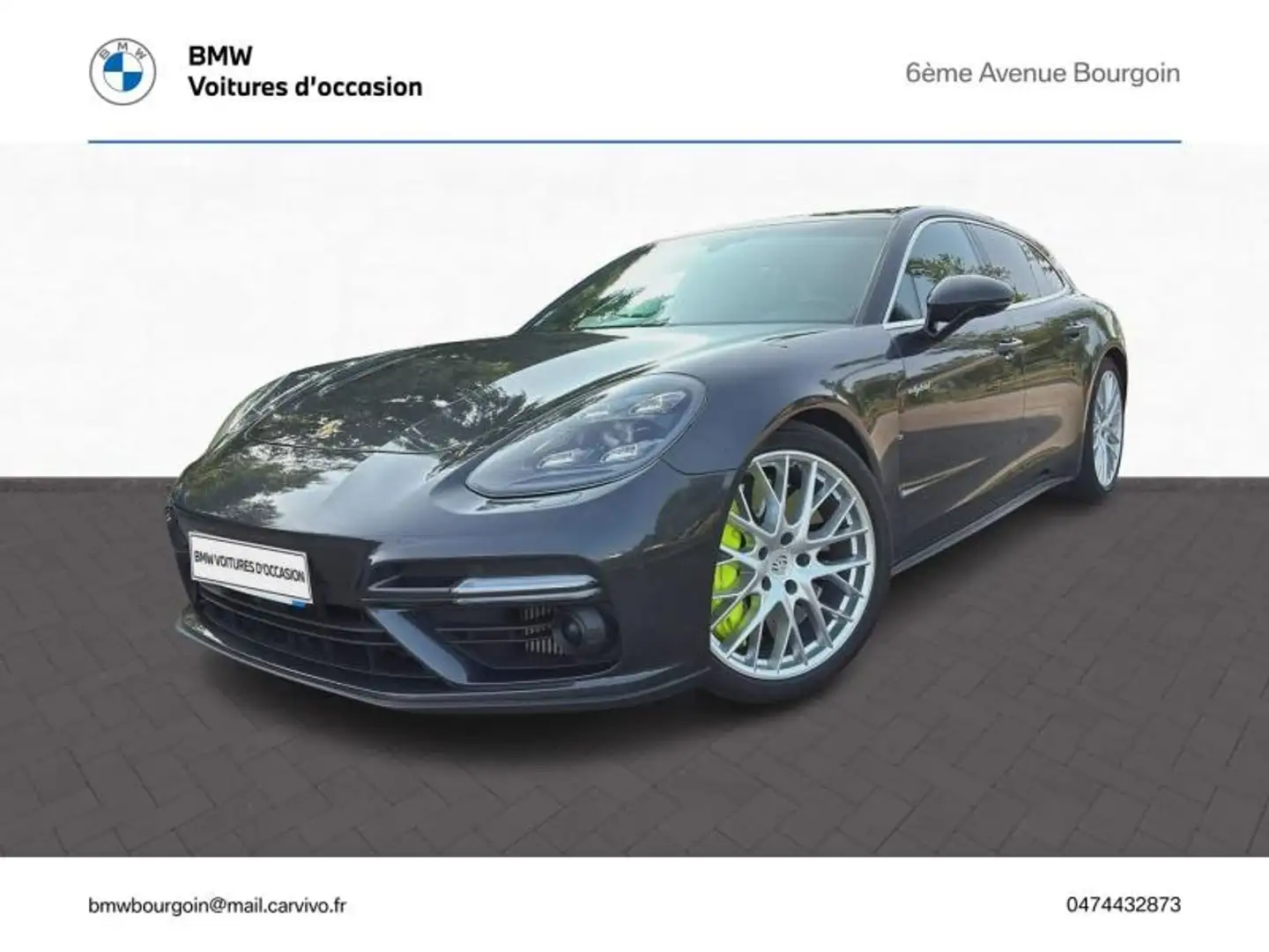Porsche Panamera 4.0 V8 680ch Turbo S E-Hybrid Gris - 1