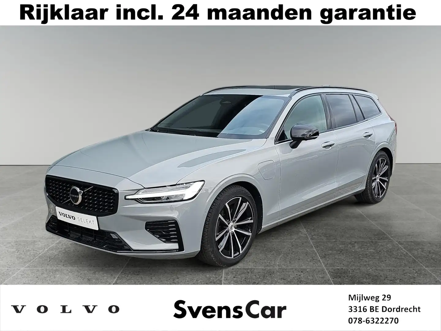 Volvo V60 2.0 T6 Plug-in hybrid AWD Plus Dark | Trekhaak | P Grijs - 1