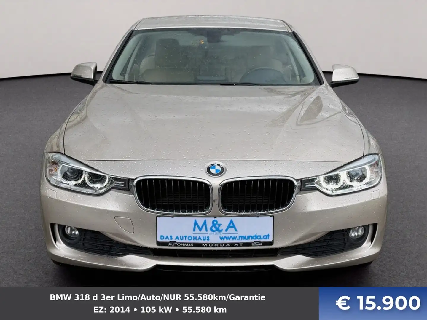 BMW 318 d 3er Limo/Auto/NUR 55.580km/Garantie Beige - 2