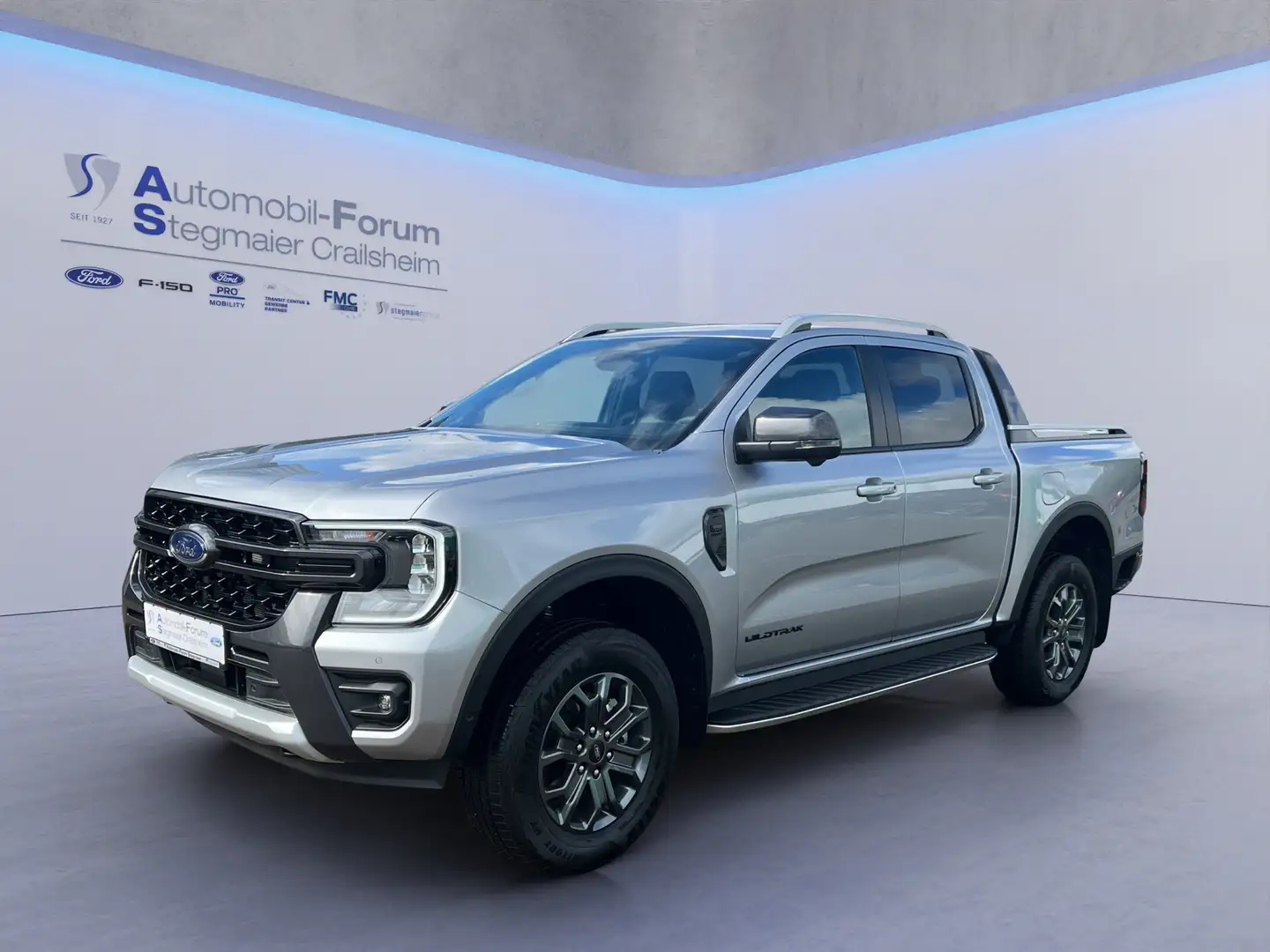 Ford Ranger Wildtrak 2.0l DoKa e-4WD *ROLLO*360GRADKAM* Silber - 2
