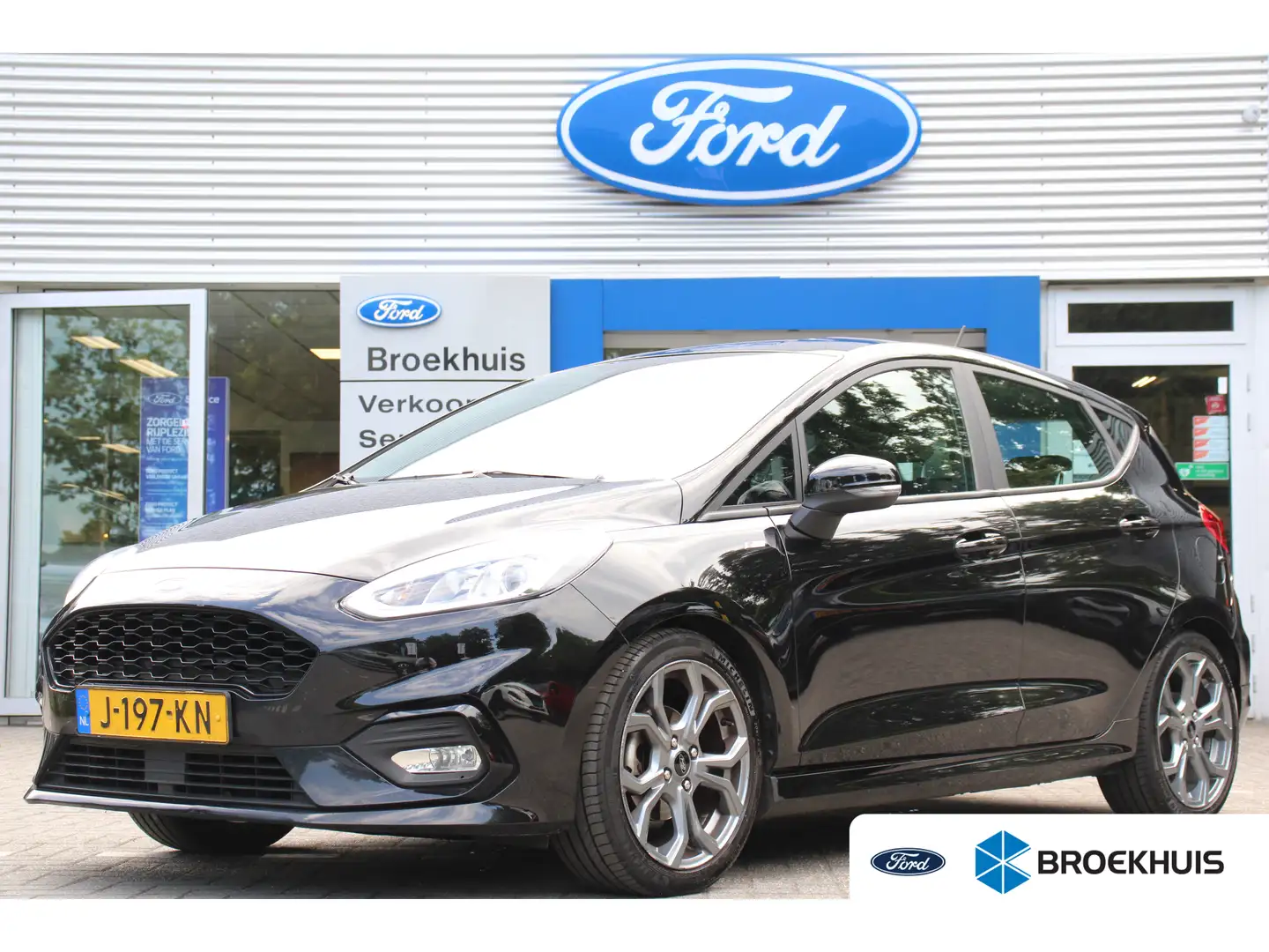 Ford Fiesta 1.0EB ST-LINE | NL-AUTO! | 1 EIGENAAR! | NAVI | CL Negro - 1
