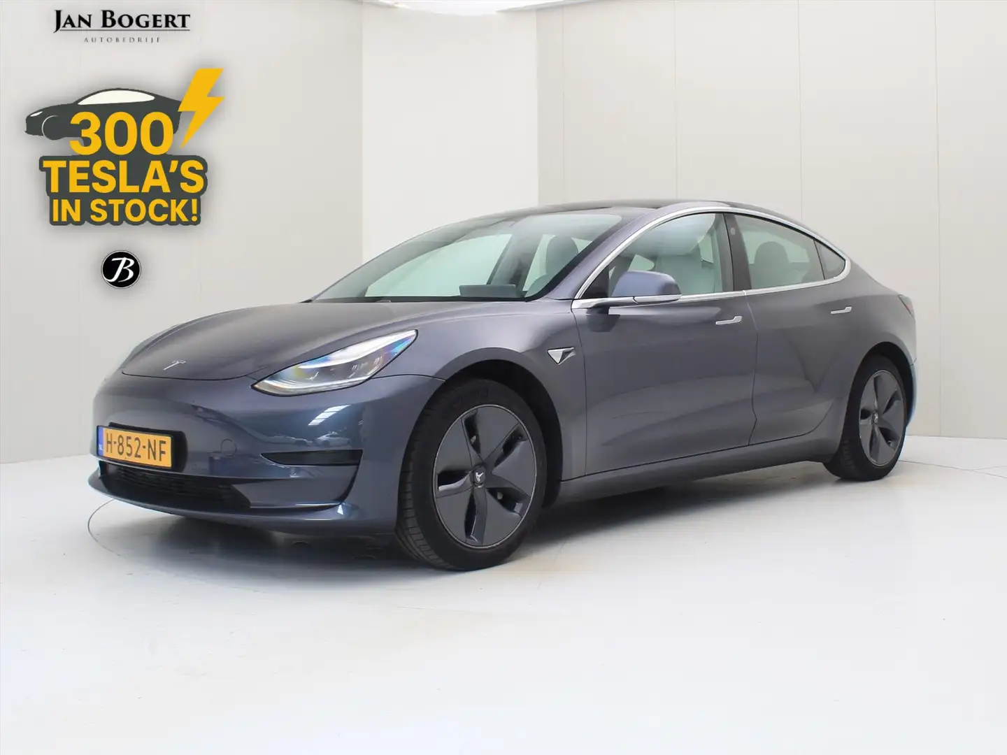 Tesla Model 3 Standard RWD Plus [ TREKHAAK+WIT LEDER+AUTOPILOT+6 Grijs - 1