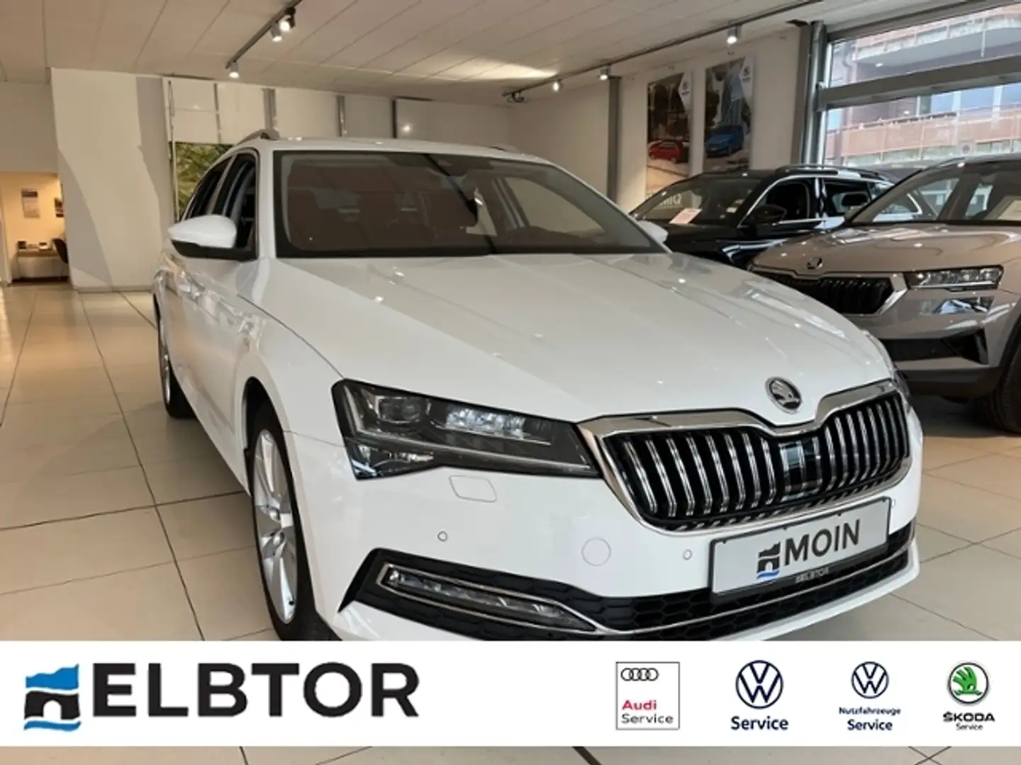 Skoda Superb Combi 2.0 TDI DSG Style NAVI GRA PDC LED Weiß - 1