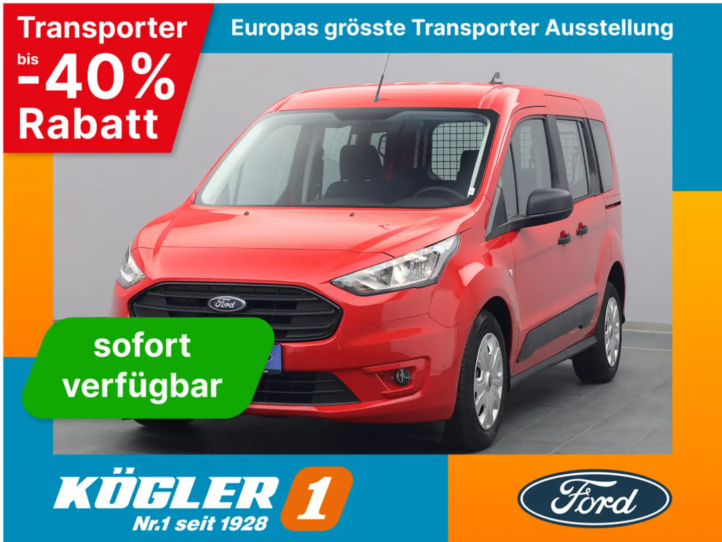 Ford Transit Connect Kombi 230 L1 Trend 100PS Rouge - 1