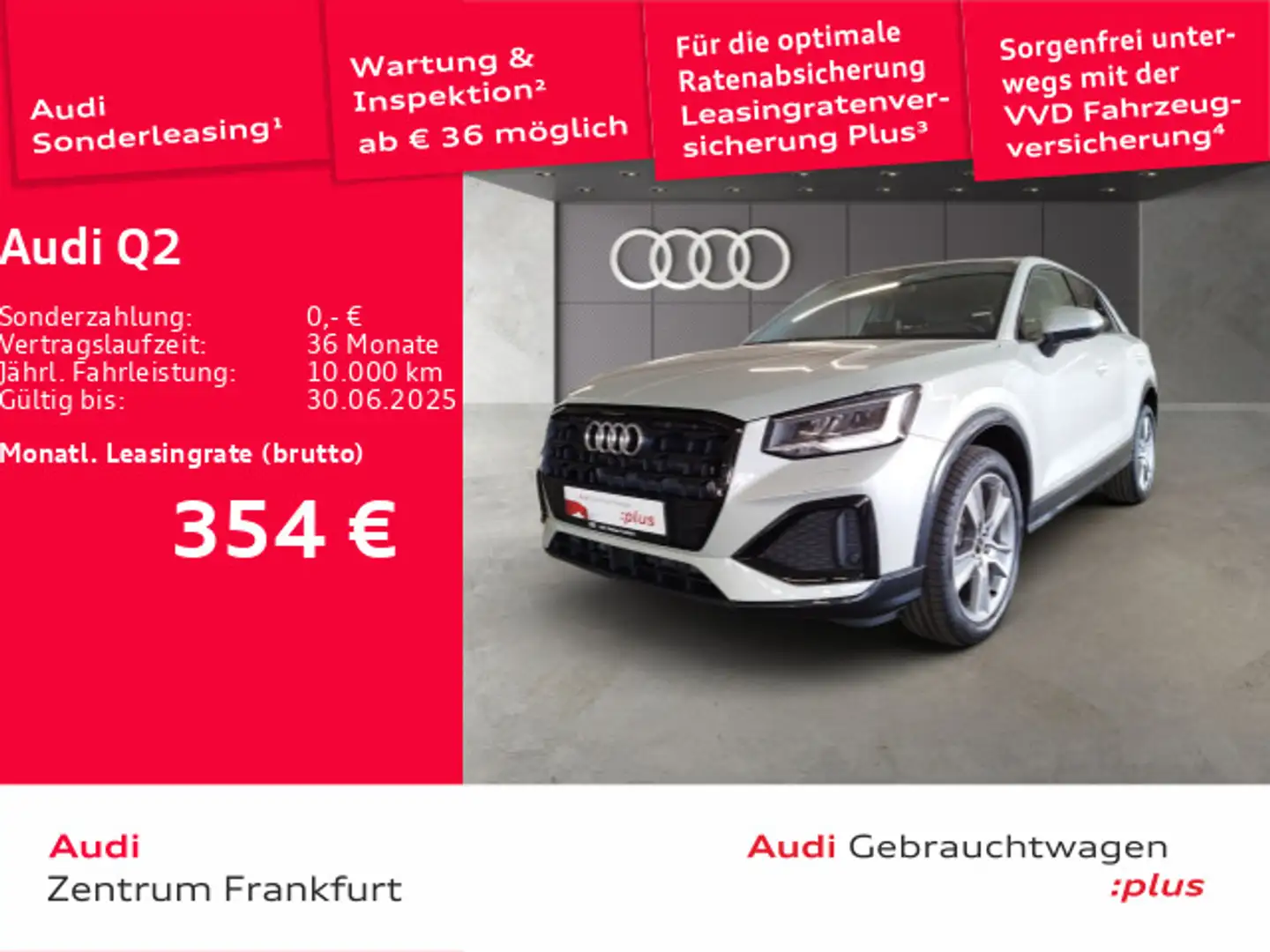 Audi Q2 35 TFSI advanced S tronic LED Navi Tempomat DAB VC Silber - 2