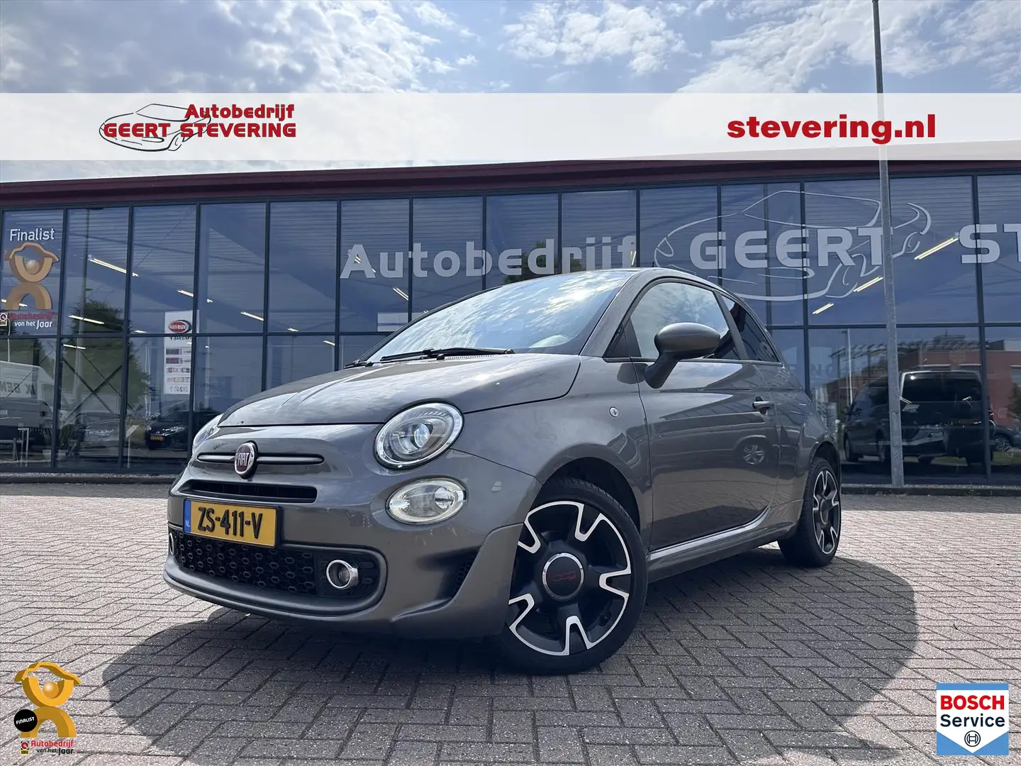 Fiat 500 1.2 Sport uitvoering / Clima / Cruise / Digitaal d Grijs - 1