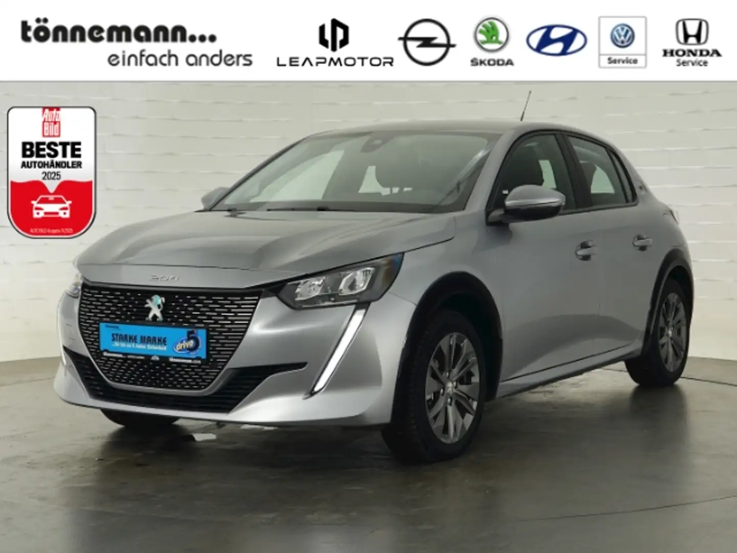Peugeot 208 ACTIVE PACK 50kWh+LED+PARKPILOT HI+KLIMAAUTOMATIK+ Grau - 1