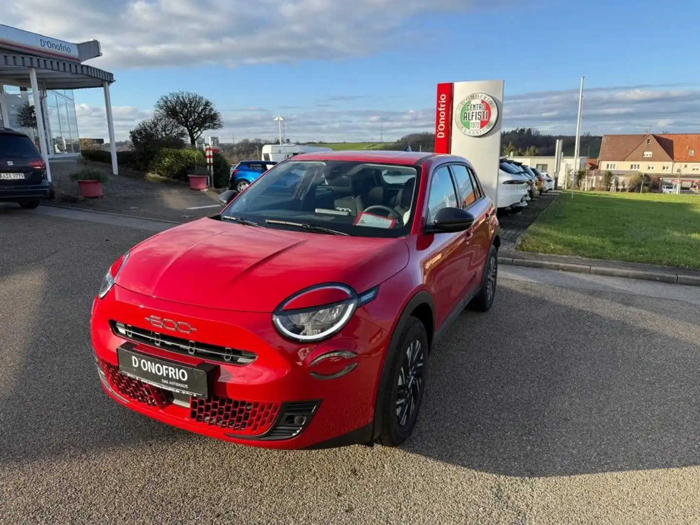 Fiat 600 HYBRID 100 kW Rouge - 1