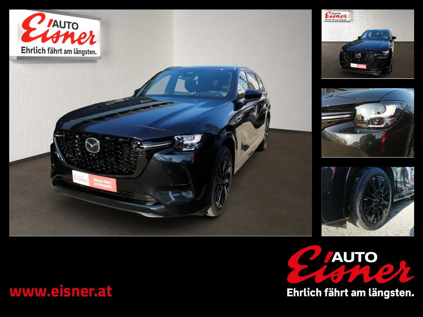 Mazda CX-80 AWD HOMURA PLUS ACC AUT Bel.Sitz HUD LED Schwarz - 1