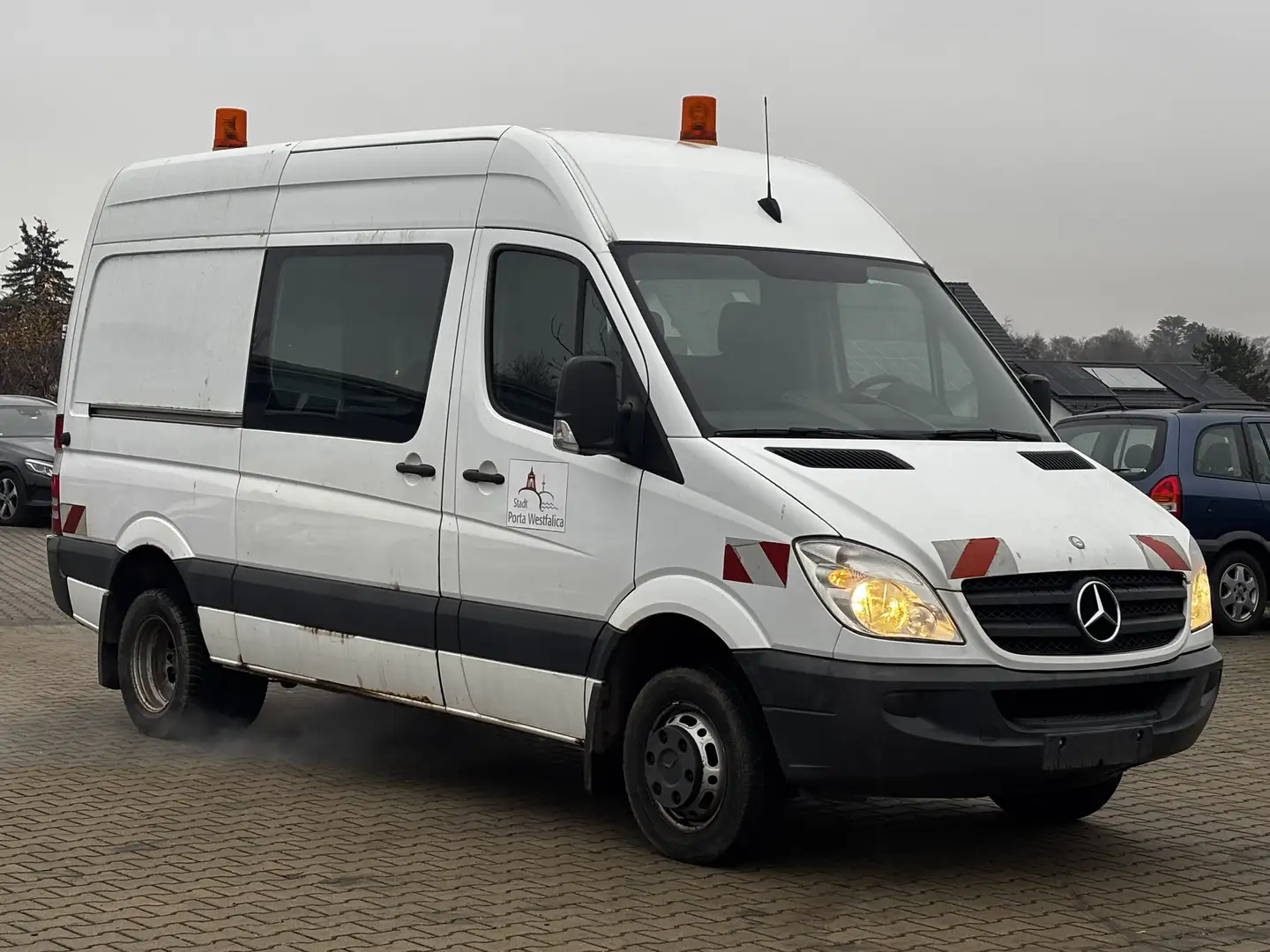 Mercedes-Benz Sprinter 515 CDI mit WERKSTATTAUSRÜSTUNG+AHK+3 SITZE+TUV Weiß - 1